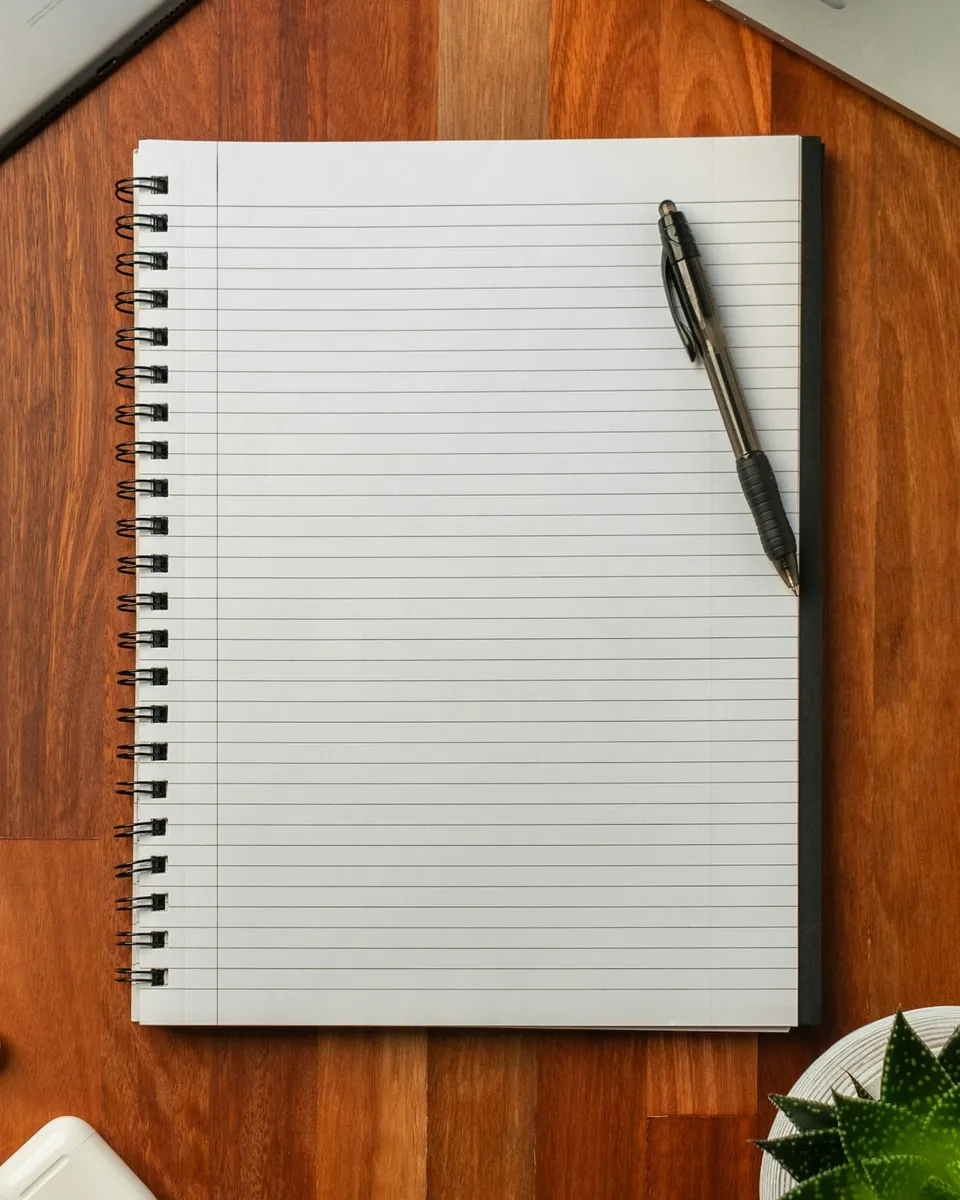 A4 weekly planner pad with 52 undated sheets